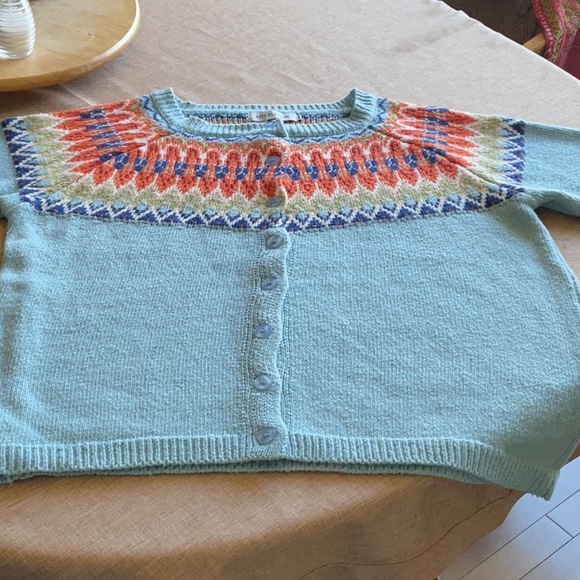 Colorful Patterned Women's Sweater - Picture 3 of 3